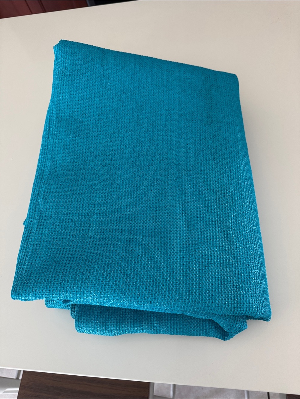 Bright Teal Knit Throw Blanket